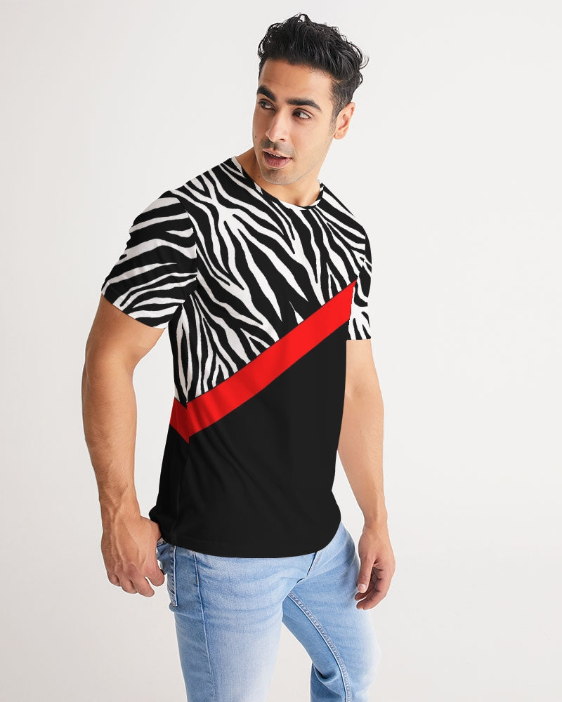 Zebra Red Stripe Men's Tee
