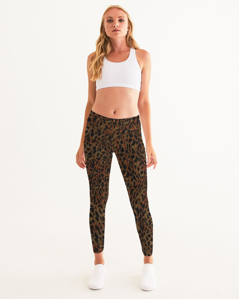 Rusty Leopard Overall Women's Yoga Pants