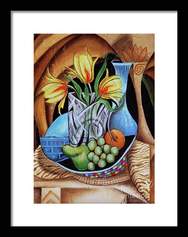 Fiesta Tulips - Framed Print