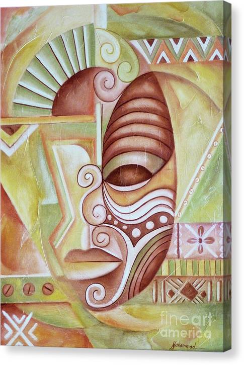 Maruvian Male Mask - Canvas Print