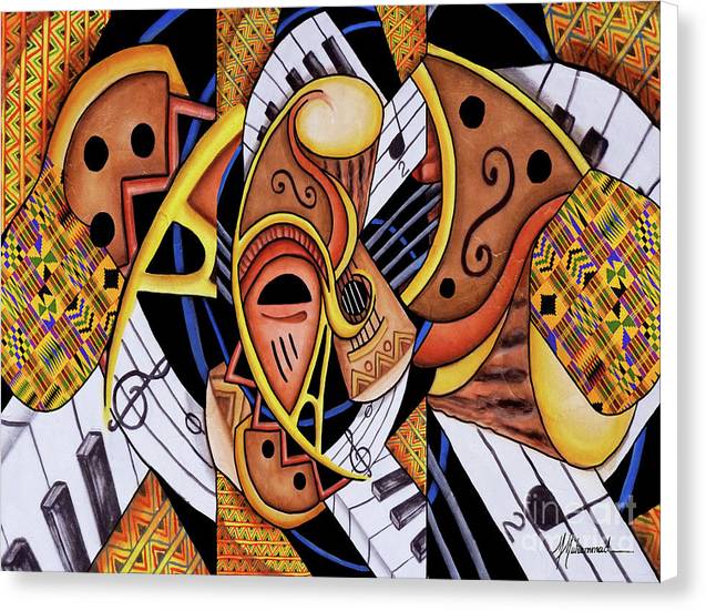 Mask Medley - Canvas Print
