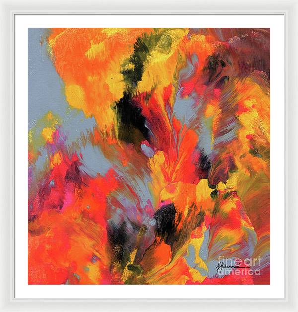 Orange Fling - Framed Print
