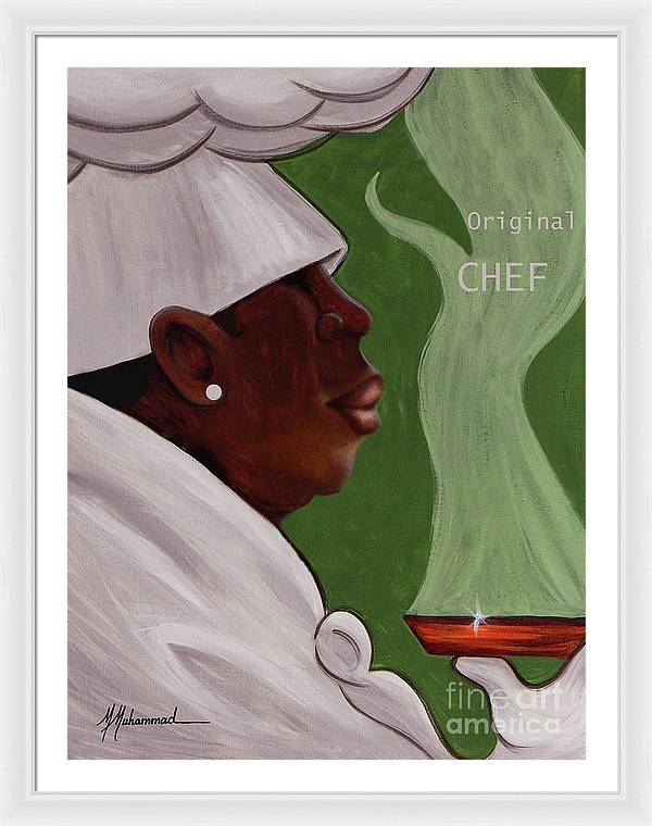 Original Chef Female - Framed Print