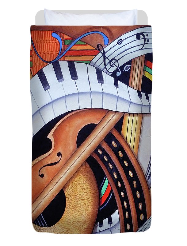 Sound of Soul Strings - Duvet Cover