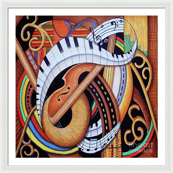 Sound of Soul Strings - Framed Print