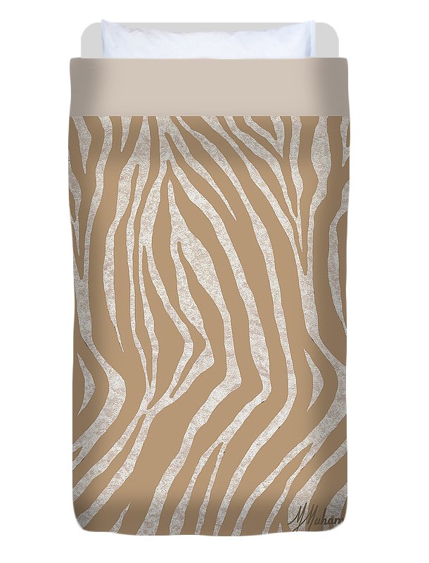 Tan Zebra 3 - Duvet Cover