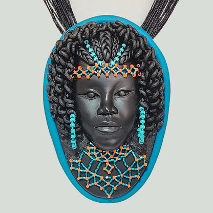 Turquoise Beaded Lady