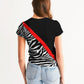 Zebra Red Stripe Women's Tee
