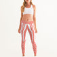 Zebra Living Coral white Women's Yoga Pants