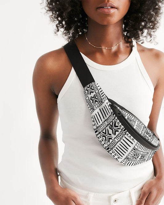 Wealth On White Crossbody Sling Bag