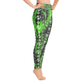 Afro-lines-green-Yoga-leggings-side