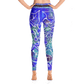 Blue Floral Yoga leggings