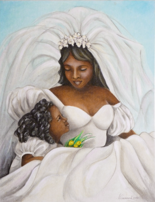 Bride and the Flower Girl