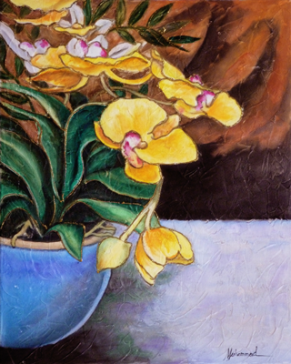 Floral Yellow Orchid Bouquet