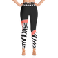 Zebra-Coral-yoga-leggings-back