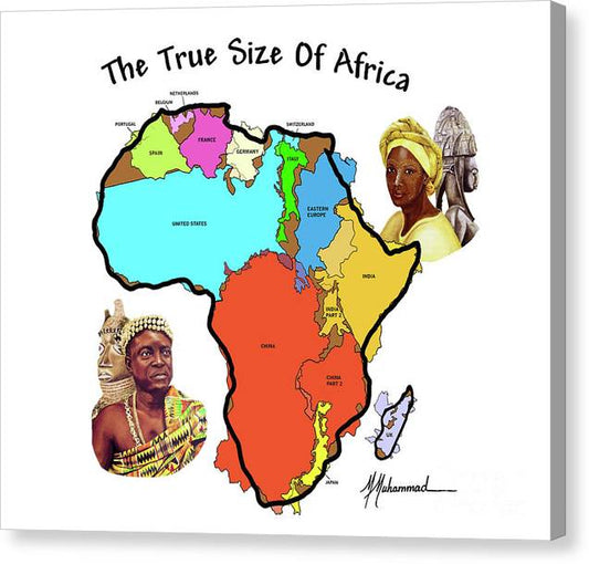 Africa In Perspective - Canvas Print