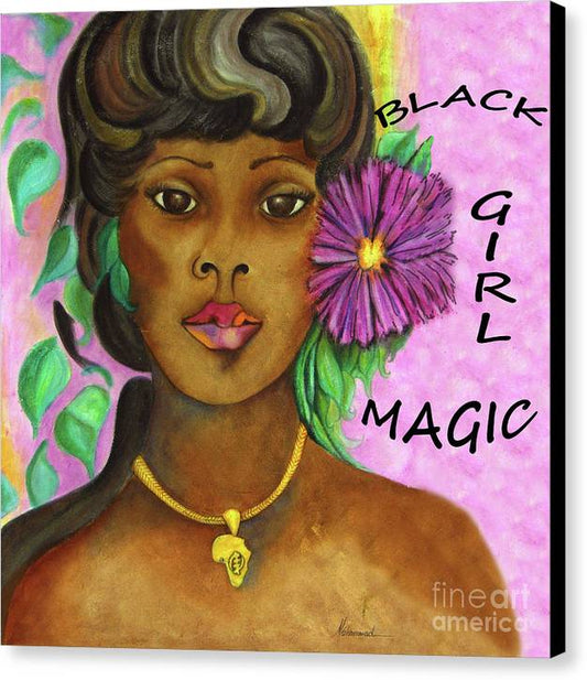 Black Girl Magic - Canvas Print