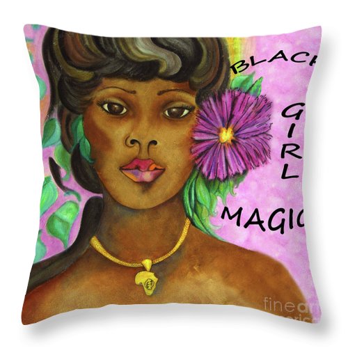 Black Girl Magic - Throw Pillow