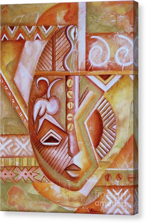 Maruvian Female Mask - Canvas Print