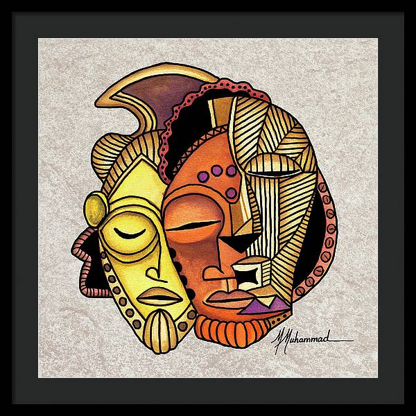 Maruvian Masks 2 - Framed Print