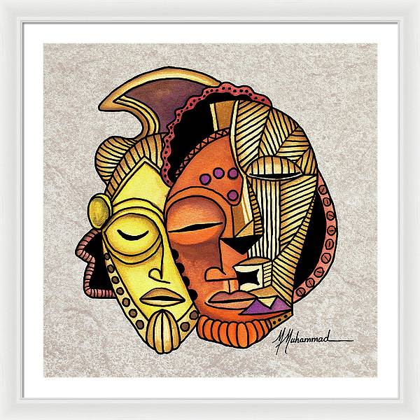 Maruvian Masks 2 - Framed Print