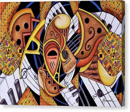 Mask Medley - Canvas Print