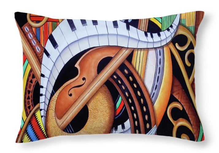 Sound of Soul Strings - Throw Pillow