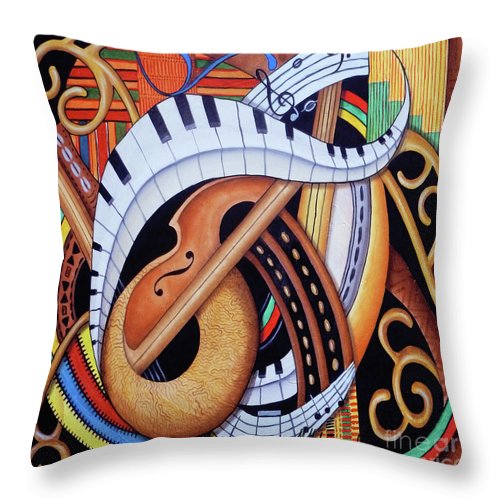 Sound of Soul Strings - Throw Pillow