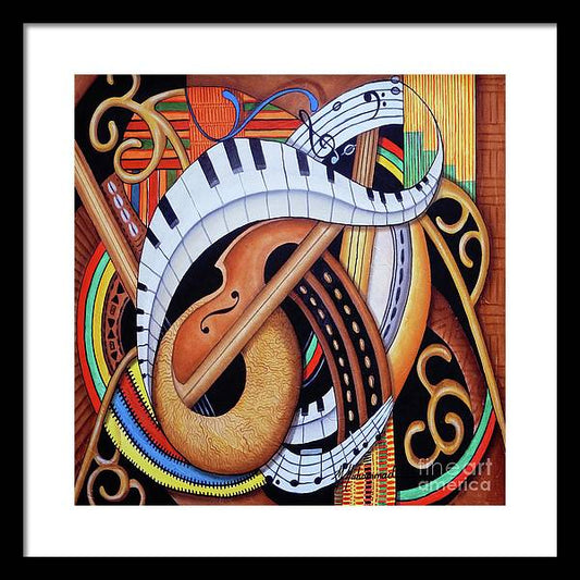 Sound of Soul Strings - Framed Print