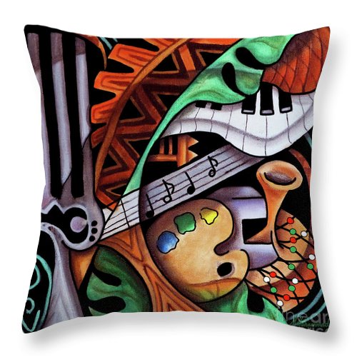 Tribute to the Arts - Throw Pillow