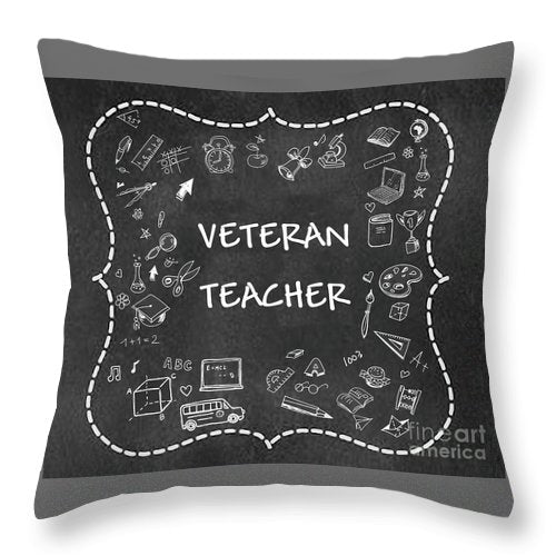 Veteran Teacher - Throw Pillow